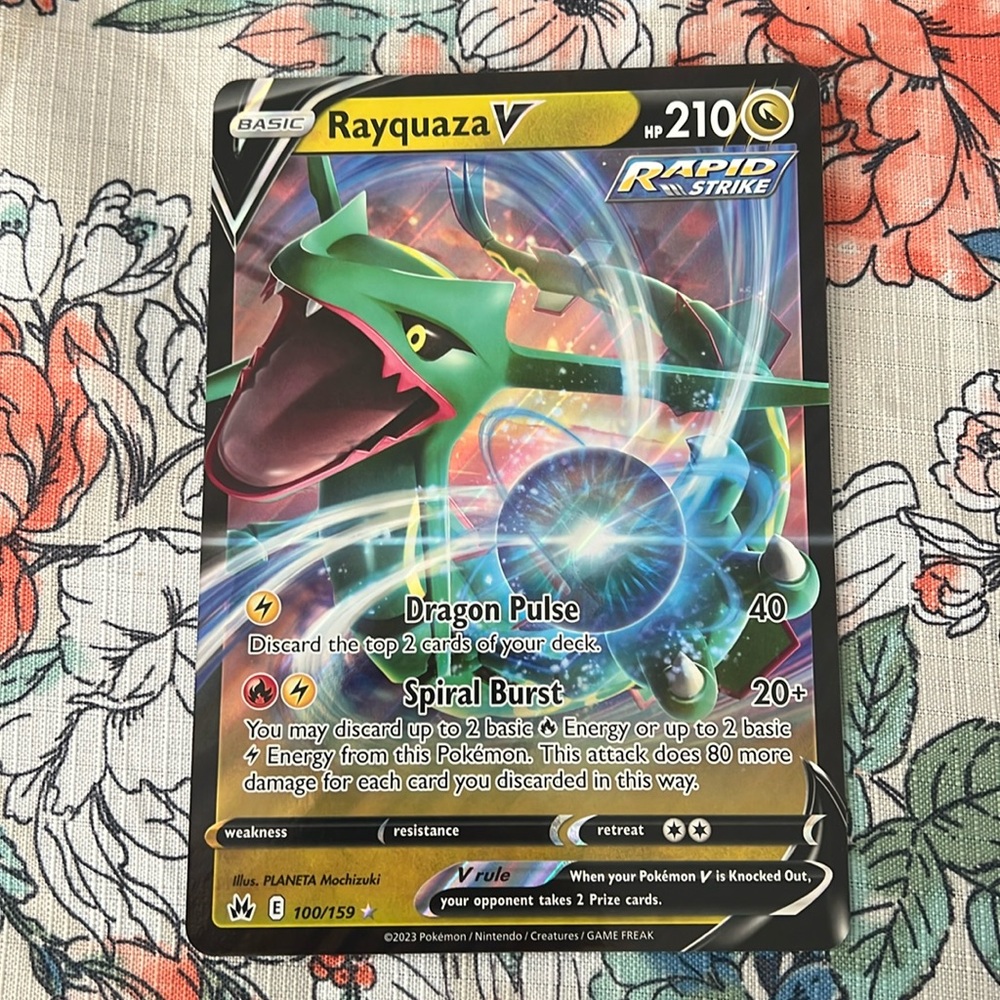 Rayquaza V jumbo card brand new
